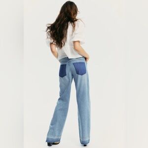 H&M NWT WIDE HIGH WAISTED JEANS